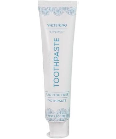 Peppermint Fluoride Free Whitening Toothpaste 6oz/170g Pack of 1 - Buy Online on GoSupps.com