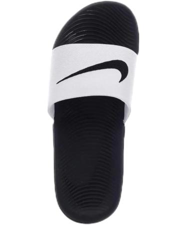 Nike Unisex Kids Kawa Slide Sandal 37.5 EU - White Black | Best International Shipping & Deals - Buy Online on GoSupps.com
