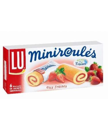 LU - Strawberry Pulp Mini Rolls 150G - Pack of 3