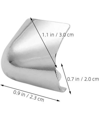 Beavorty High Heels Toe Caps - 3 Pairs Metal Pointed Protectors for Elegant Shoe Repair & Decoration - Buy Online on GoSupps.com