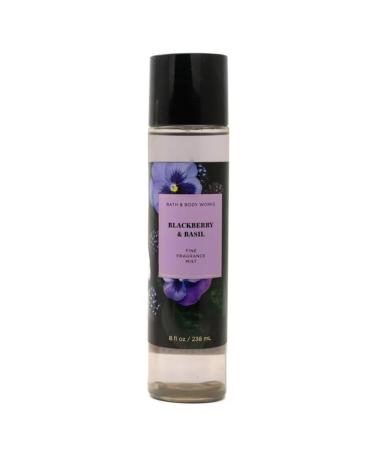 Bath & Body Works Fine Fragrance Body Spray Mist 8 fl oz / 236 mL (Blackberry & Basil)