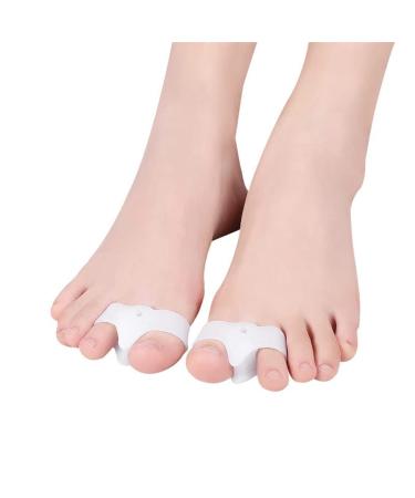 DEAVER Bunion Gel Toe Separator Toe Separators with 2 Loops Bunion Corrector for Women & Men Relief Bunionette Calluses Straighten Overlapping Hammer Toe A 5 pairs