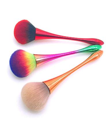 Large Powder Mineral Brush - Colorful Foundation & Blush Makeup Brush - Buy Online on GoSupps.com