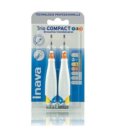 Inava Trio Compact 6 interdental brushes black ISO1/2/3 0.8 to 1.2 mm