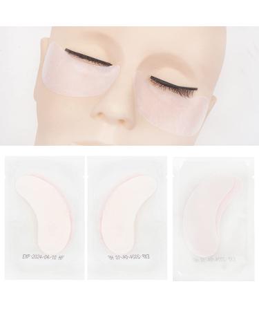 Mekupeu 100 Pairs Hydrogel Under Eye Gel Patches - Lint Free Eyelash Extension Tool Mask Eyepads - Transparent/Pink - Buy Online on GoSupps.com