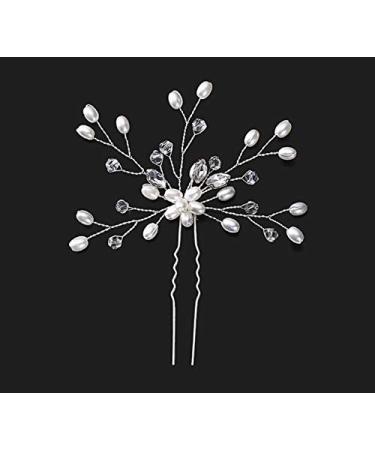 Elegant Bridal Hair Comb with Pearls & Rhinestones - 35-Piece Hair Accessories for Brides & Bridesmaids - Buy Online on GoSupps.com