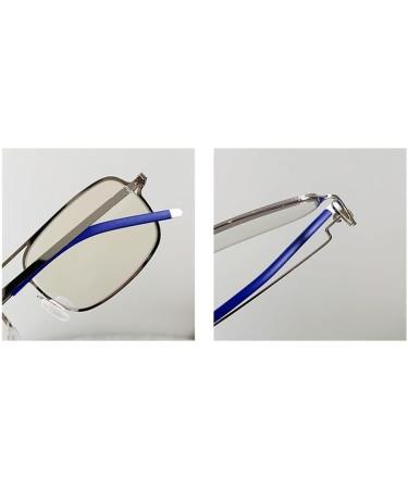 PARWANA Lightweight Computer Readers - Clear Vision Aviator Blue Light Blocking Glasses +300 Silver Eyeglasses for Comfort & Style - Buy Online on GoSupps.com