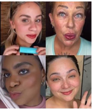 Open Face Color Stick 3-in-1 Multistick | Dark Pink Berry Red Lip & Cheek Tint - Cream Blush Stick with Brush | Shop Internationally - Buy Online on GoSupps.com