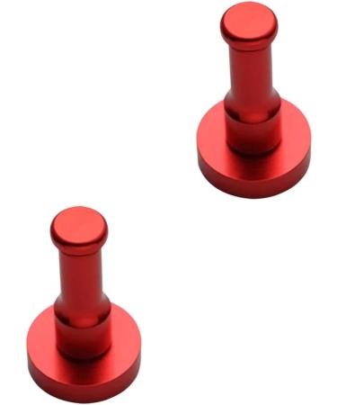Zerodeko Wall Mounted Clothing Rack 2pcs Black Robe Wall Mount Clothing Mount Robe Hook Hat Coat Hook Clothes Hanger Sponge mediumx2pcs Redx2pcs - Buy Online on GoSupps.com