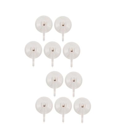 Alipis 10 Pcs Heavy Duty Suction Cup Hooks Shower Suction Hooks Hook up Japanese-Style Sucker mediumx2pcs Whitex2pcs
