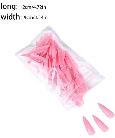 dijiusidy 1 Set Press on Nails Almond Fingernails Stick Solid Color Full Cover Art Decals Salon Supplies DIY Decorations No.3 pink - Buy Online on GoSupps.com