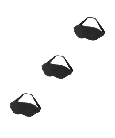 GLEAVI 3pcs Eye Sleep Cover Sleep Eyeshade Eye Patches Blackout Sleeping Mask Eyes Cover Mask Blockout Eye Covers Eye Shades for Eye Blinder Eye Cup Mask Three-Dimensional Facial Mask 3D 1 Count (Pack of 1) Blackx3pcs