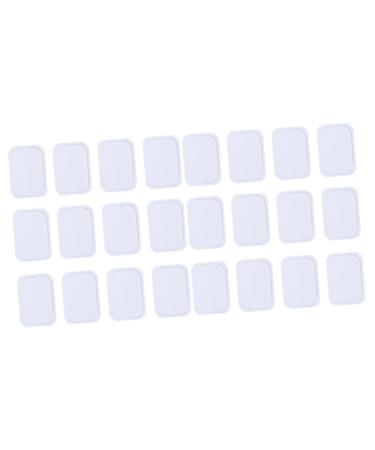 TOVINANNA 60pcs Gel Pads for Abdominal Stimulators Gel Pads for Abdominal Toner Replacement Gel Pads Hydrogels Accessories ABS Sticker Patch White