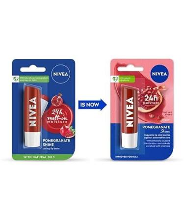 Shine Caring Lip Balm - Pomegranate Flavor 4.8g Tube | Nourishing Hydration for Dry Lips - Buy Internationally - Buy Online on GoSupps.com