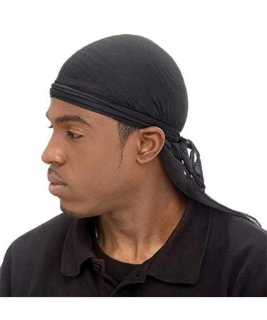 Wavebuilder Seamless Durag Black 3-Pack - Premium Durags for Waves and Hair Protection - Buy Online on GoSupps.com