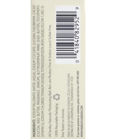 Yardley London Cocoa Butter Bath Soap Bar - Nourishing Softens Dry Skin 4 oz - Pack of 3 with Shea Butter & Vitamin E - Buy Online on GoSupps.com