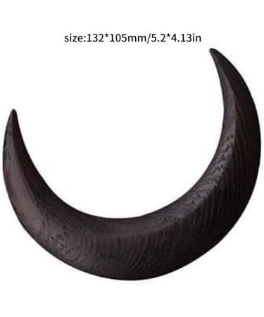 Halloween Moon Fork Wooden Hairpin Barrettes Hair Comb Hair Styling Tool Accessories Headbands Black - Buy Online on GoSupps.com