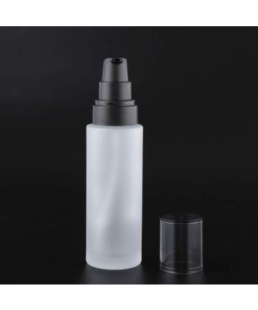 100ml Empty Refillable Glass Pump Dispenser - Cream & Makeup Spray Bottle with Plastic Pump & Lid for International Shipping - Buy Online on GoSupps.com