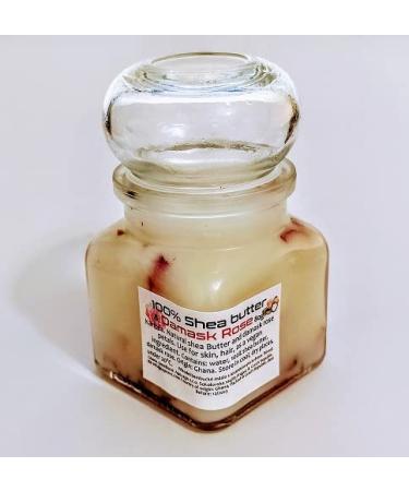 Tooludic 100 natural shea butter unrefined with damascus rose 80 g