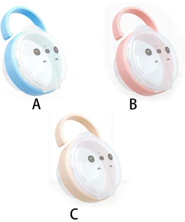 Clsslvvbn Baby Schnuller Storage Box - Cartoon Pacifier Case for Newborns | Reusable Portable & Dustproof Organizer Holder in Blue - Buy Online on GoSupps.com