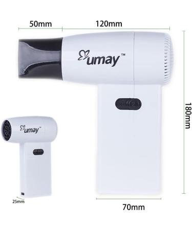 Cordless Hair Dryer with Cold Air and Hot Wind Lithium Battery Suitable for Drying Baby Skin Hair Student Class to Dry Painting Artist Dry Oil Painting - Buy Online on GoSupps.com