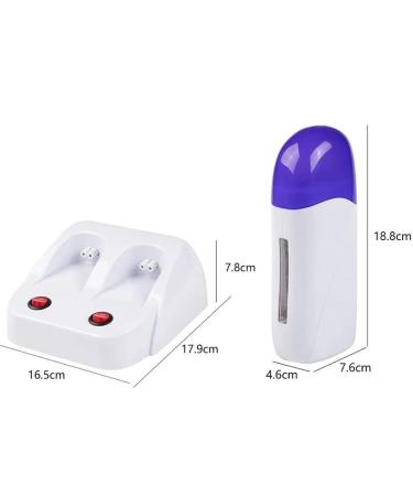 YABOO Double Roll On Wax Warmer | Painless Hair Removal | Hot Wax Cartridge Machine | Blue | Women Men - Buy Online on GoSupps.com