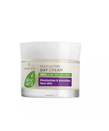 LR Health & Beauty Aloe-Via Aloe Vera Multi Active Day Face Cream Hydrating Smoothing Daily Moisturizer for Women & Men Aloe Vera Day Cream for Soft Skin 50 ml / 1.7 fl.oz