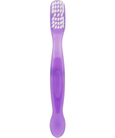 Double-Sided Press Brush for False Teeth Cleaning | Plaque Removal Prosthesis Brush for Seniors | Travel-Friendly Dental Care Tool (Purple) - Buy Online on GoSupps.com