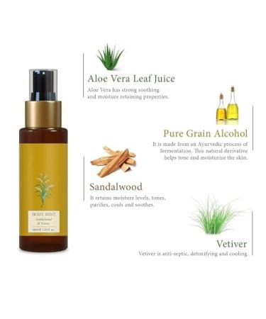 thakor craft Forest Essentials Body Mist Sandalwood & Vetiver|Hydrates & Scents the Skin|Body Spray For Men And Women|50ml - Buy Online on GoSupps.com