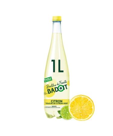 BADOIT - Bulles De Fruits Citron Touche De Citron Vert 1L - Lot De 4