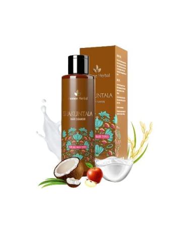 QURA QURA Shakuntala Hair Cleanser | For all hair types | Recommended for daily use | SLS and paraben free | Reduces dandruff with curd and milk | 200 ml