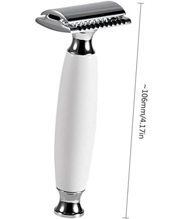 Minkissy 2-in-1 Open Butterfly Razor for Men | Long Grip Double Shaver & Facial Razor - Alloy Manual Knife for Precision Shaving - Buy Online on GoSupps.com