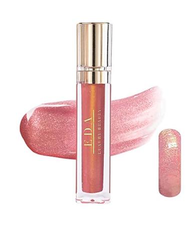 CANDY KISS Pink Shimmer Diamond Shine Lip Gloss Full Coverage High Pigmented Creamy Color Super Shiny Professional Makeup Long Lasting Liquid Lipstick