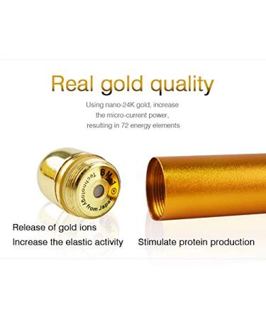 24k Gold Beauty Bar T-shaped Vibrating Facial Stimulator for Firm, Youthful, and Wrinkle-Free Skin - Buy Online on GoSupps.com