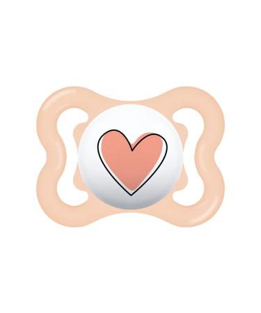 MAM Supreme Silicone Pacifier with Pacifier Case 2-6 Months Pink 1 Unit (Pack of 1)