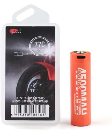 Buy Imren 3.7V 4500mAh Rechargeable Button Top Battery with USB-C for Flashlights Headlamps & More - International Shipping Available - Buy Online on GoSupps.com