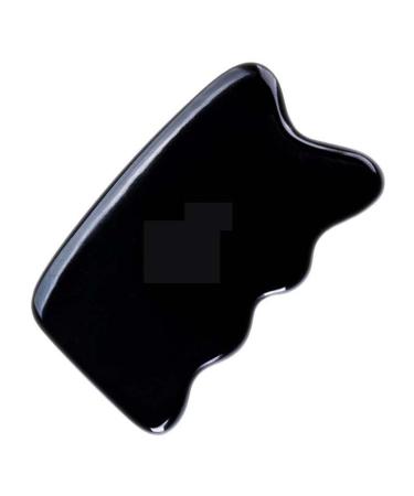 10cm Bian Stone Scraping Board Facial Massager Spa Skincare Gua Sha Stone Eye Chin Neck and Body Muscle Relaxation and Relief Anti-Wrinkle and Anti-Aging Facial Sculptor