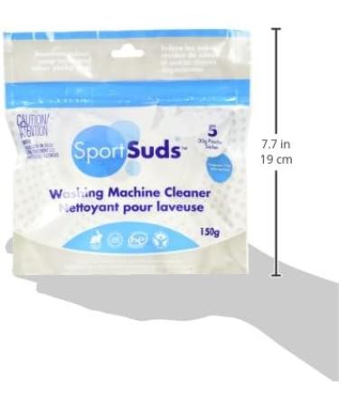Sport Suds Washing Machine Cleaner - 5 Pouches | Deep Clean for Your Laundry Appliance - Buy Online on GoSupps.com