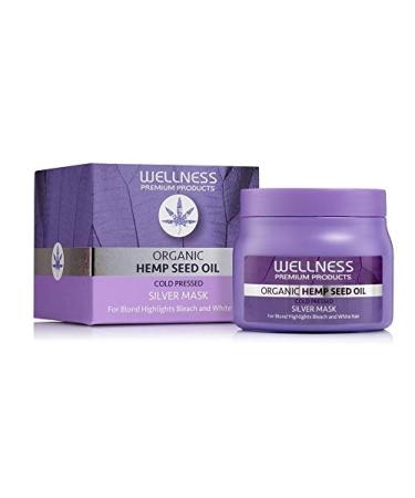 Silver Conditioning Treatment Mask for Blonde & Grey Hair - Eliminates Brassiness & Yellow Undertones - 500ML - Buy Online on GoSupps.com