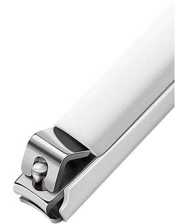 Portable Flat Nail Clippers Simple White Appearance Durable Material Easy to Use Splash-Proof Design Multifunctional - Buy Online on GoSupps.com