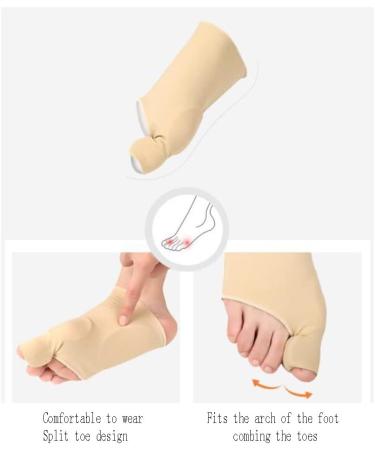 Cazaru Bunion Corrector - Overlapping Toes Big Toe Straightener & Pain Relief Sleeve for Hallux Valgus & Hammer Toe - Bunion Splint Support & Protection - Buy Online on GoSupps.com
