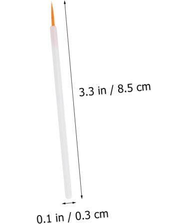 BIUDECO 100pcs Disposable Eyeliner Brush Makeup Brush Applicator Make up Kit Makeup Applicator White Nylon - Buy Online on GoSupps.com