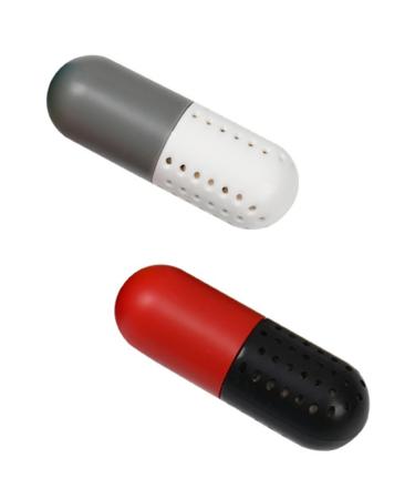 SOLUSTRE 2pcs Shoes Deodorant Capsules Sneakers Balls Odor Eliminator Shoe Odor Eliminator Nursery Freshener Wardrobe Dehumidifier Bag Pill Natural Zeolite Minerals