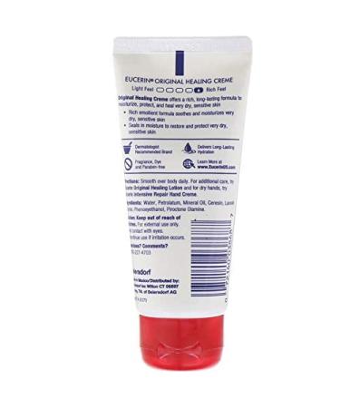Eucerin Original Healing Enriched Creme 2 oz - Pack of 1 - Buy Online on GoSupps.com