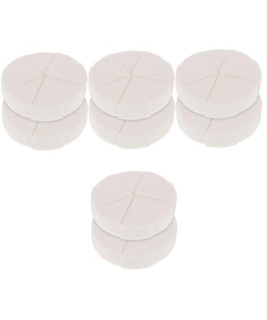 Angoily 8 Sets Triangular Sponge Puff Finger Puff Foundation Sponge Blending Sponges for Makeup Triangle Puffs Mixture Foundation Puff White Make up Cosmetics Girl Emulsion