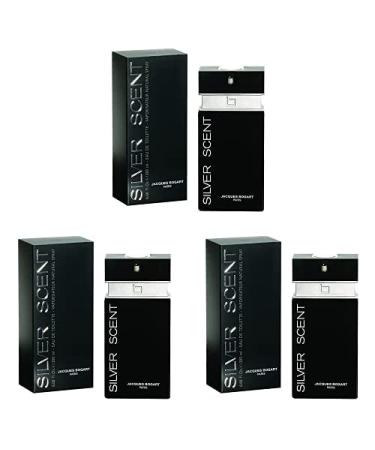 Silver Scent By Jacques Bogart For Men Edt Spray 3.33 Oz (Pack of 3) 3.33 Fl Oz (Pack of 3)
