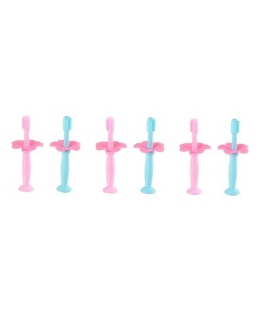 minkissy Toothbrushes Cleaning 6 pcs Baby Toothbrush for Oral Care Toothbrushes for Children Baby Toothbrush Manual Toothbrush