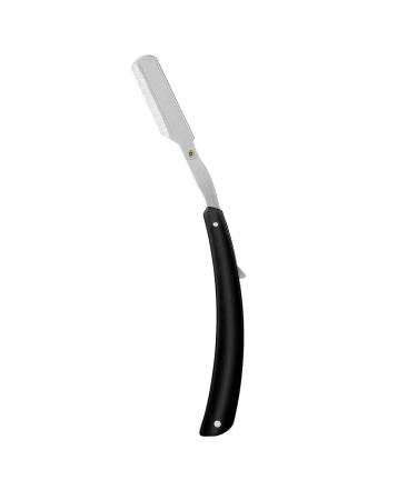 Professional Stainless Steel Barber Razor - Portable Hairdresser Razor (6.3-9.7 Inch) - Premium Quality Black Finish - Ideal for Hairdressers and Stylists - Buy Online on GoSupps.com