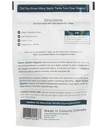 12 Septic System Digester Pods for 3-Month Supply - Prevent Back-Ups, Clogs, & Odors - Buy Online on GoSupps.com