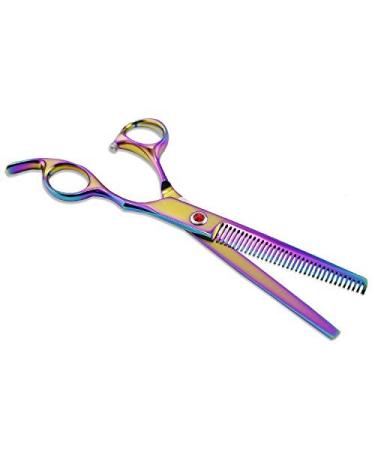 Aussel 7 Inch Professional Pet Dog Grooming Scissors Comb (5 Colorful Thinning Scissor) - Buy Online on GoSupps.com
